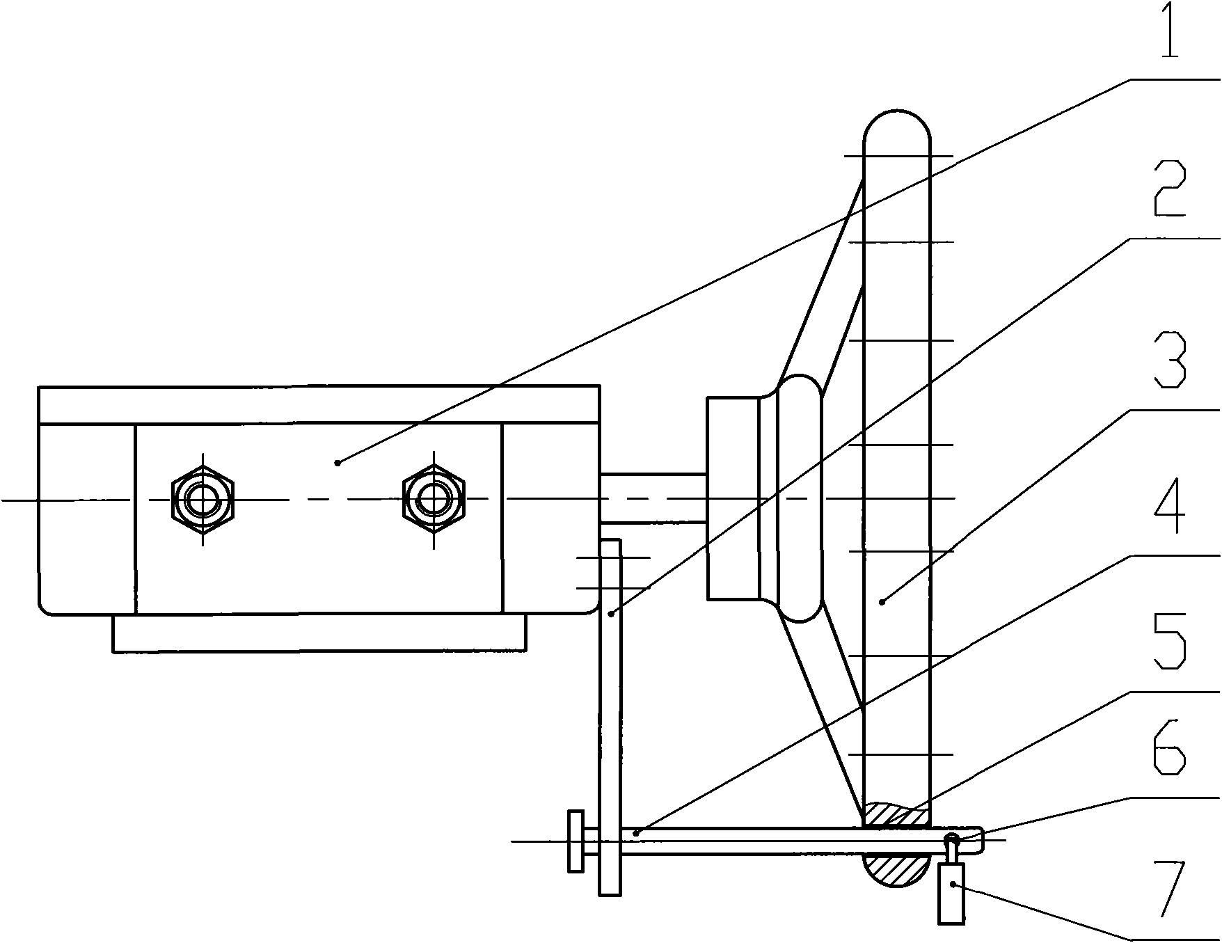 Locking device of worm gearing