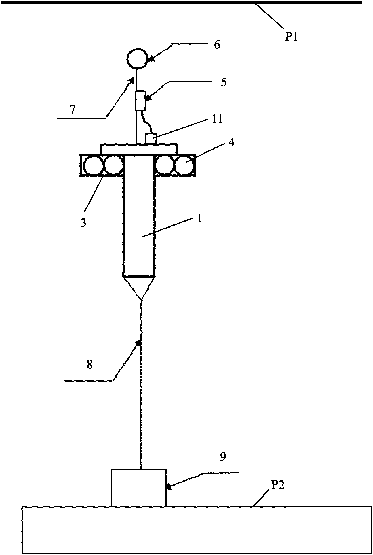 Water surface rainfall intensity measurement method based on rain sound spectrum and device thereof