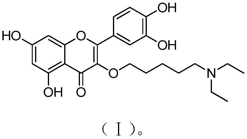 A kind of quercetin derivative and its preparation method and application