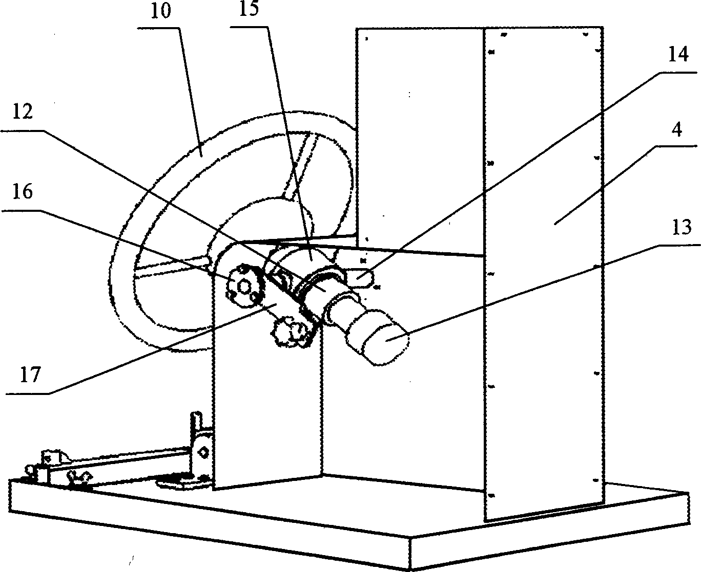 Portable detection device for detecting operation force-corner detector of vehicle steering wheel