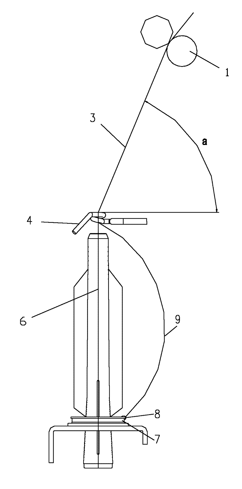 A spinning device for producing low-twist yarn