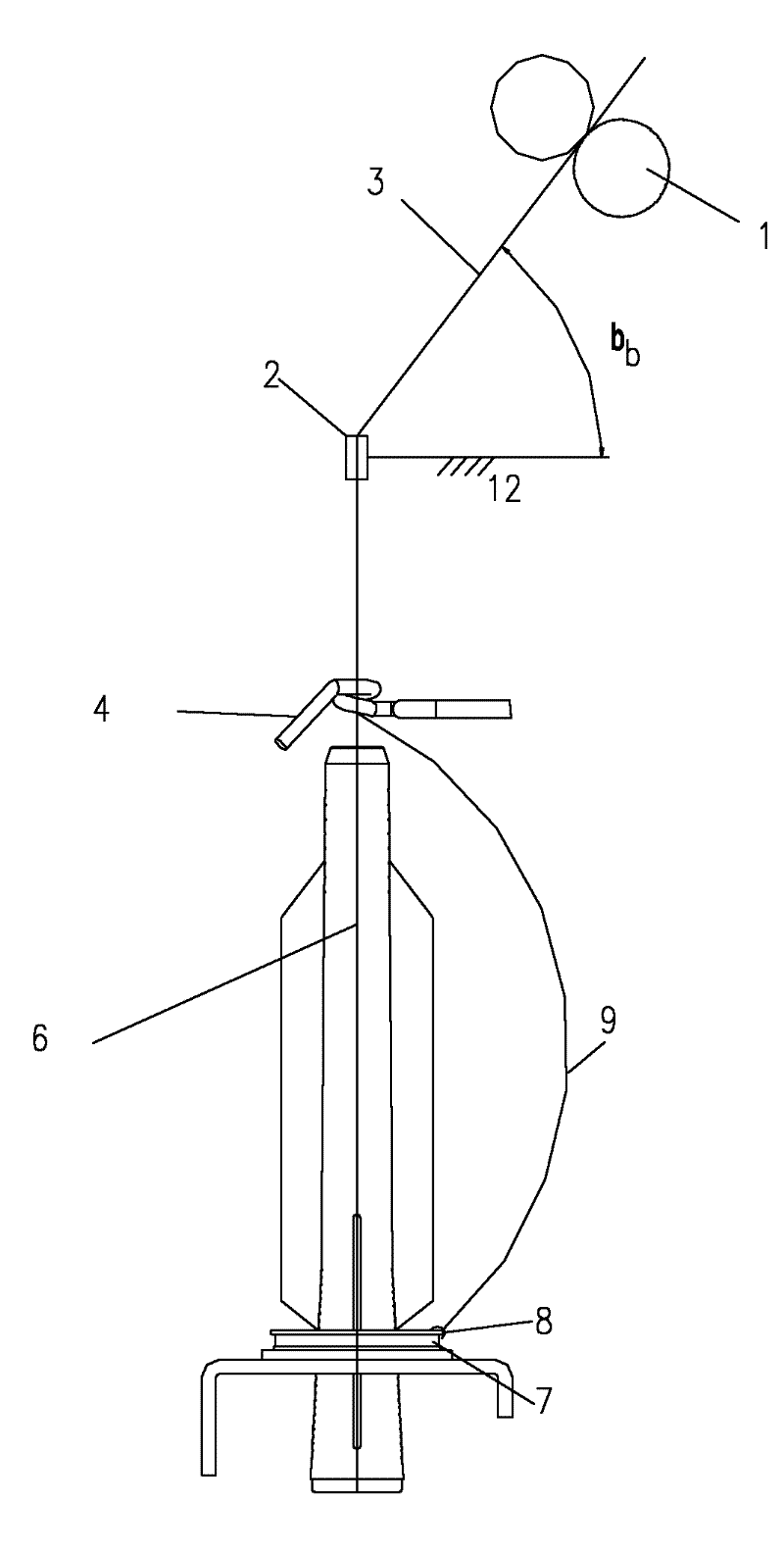 A spinning device for producing low-twist yarn