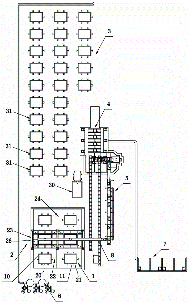 Precision casting method of casting products based on vacuum molding equipment