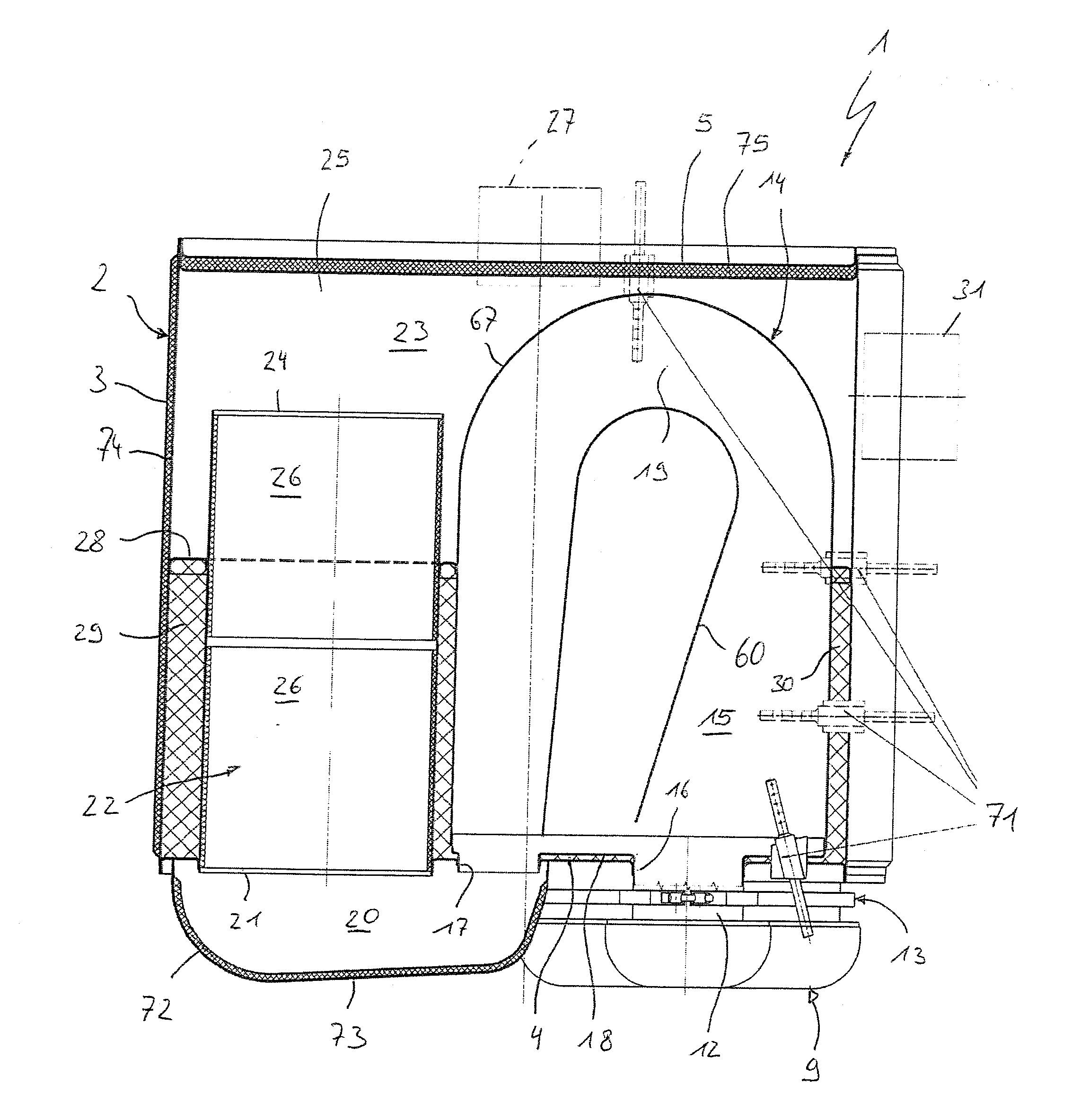Exhaust gas-treating device