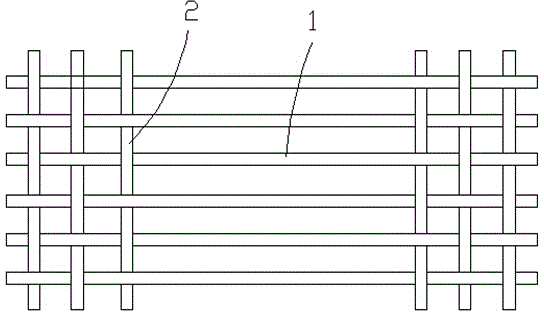 Biaxial drawing-pressing test part with matrix fiber bundle and preparation method thereof
