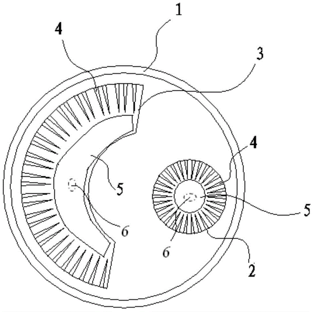 Partitioned fingernail remover