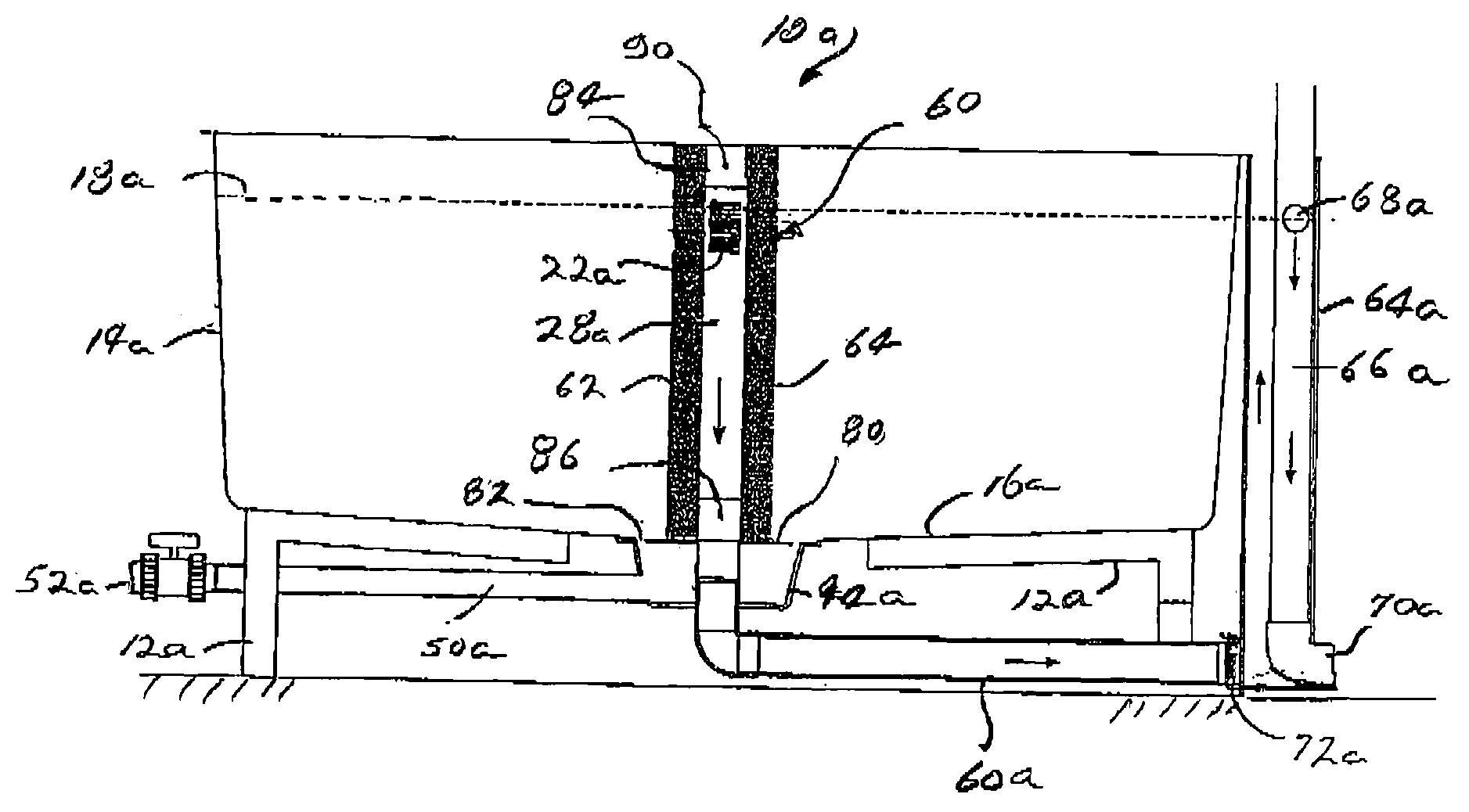Anti-vortex double drain system