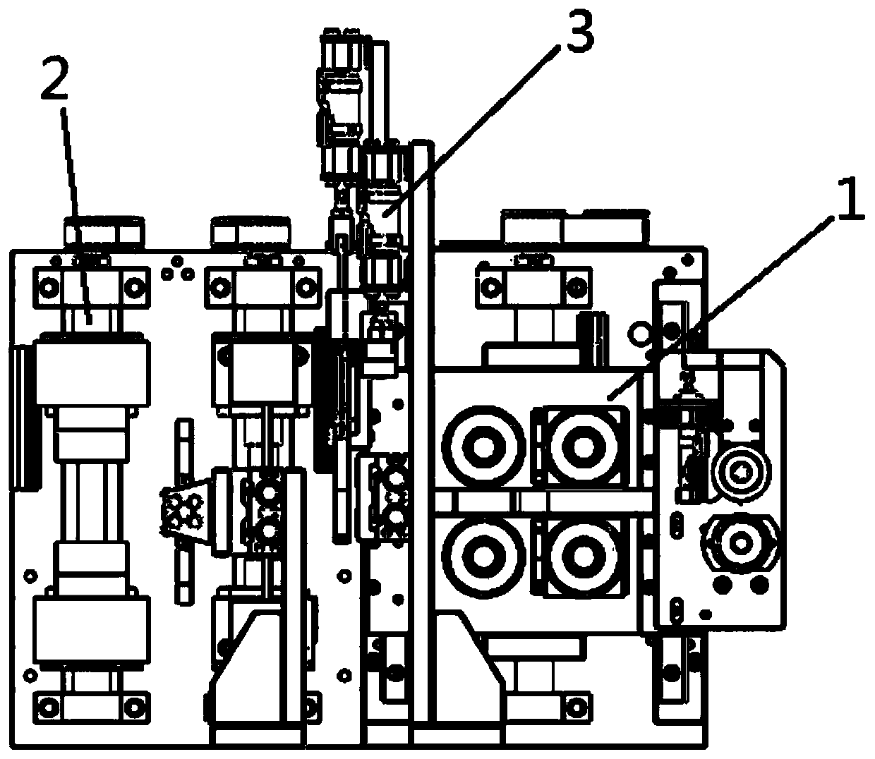 Power lead peeling device