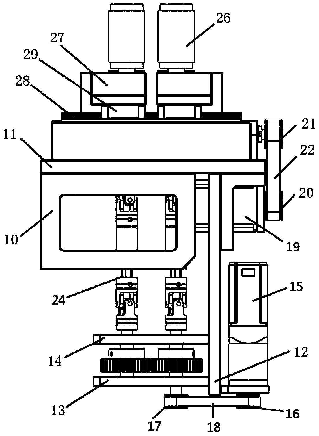 Power lead peeling device