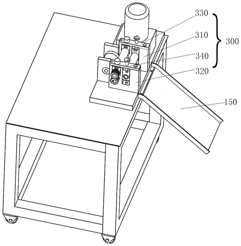 Bending device of stainless steel clamp band for automobile exhaust system