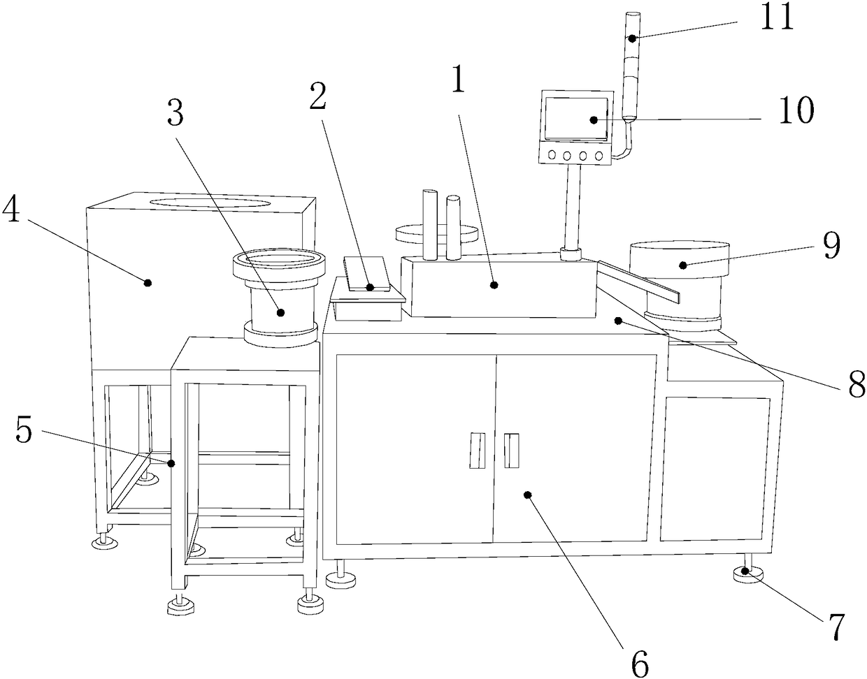 Automatic device for machining wiring terminal