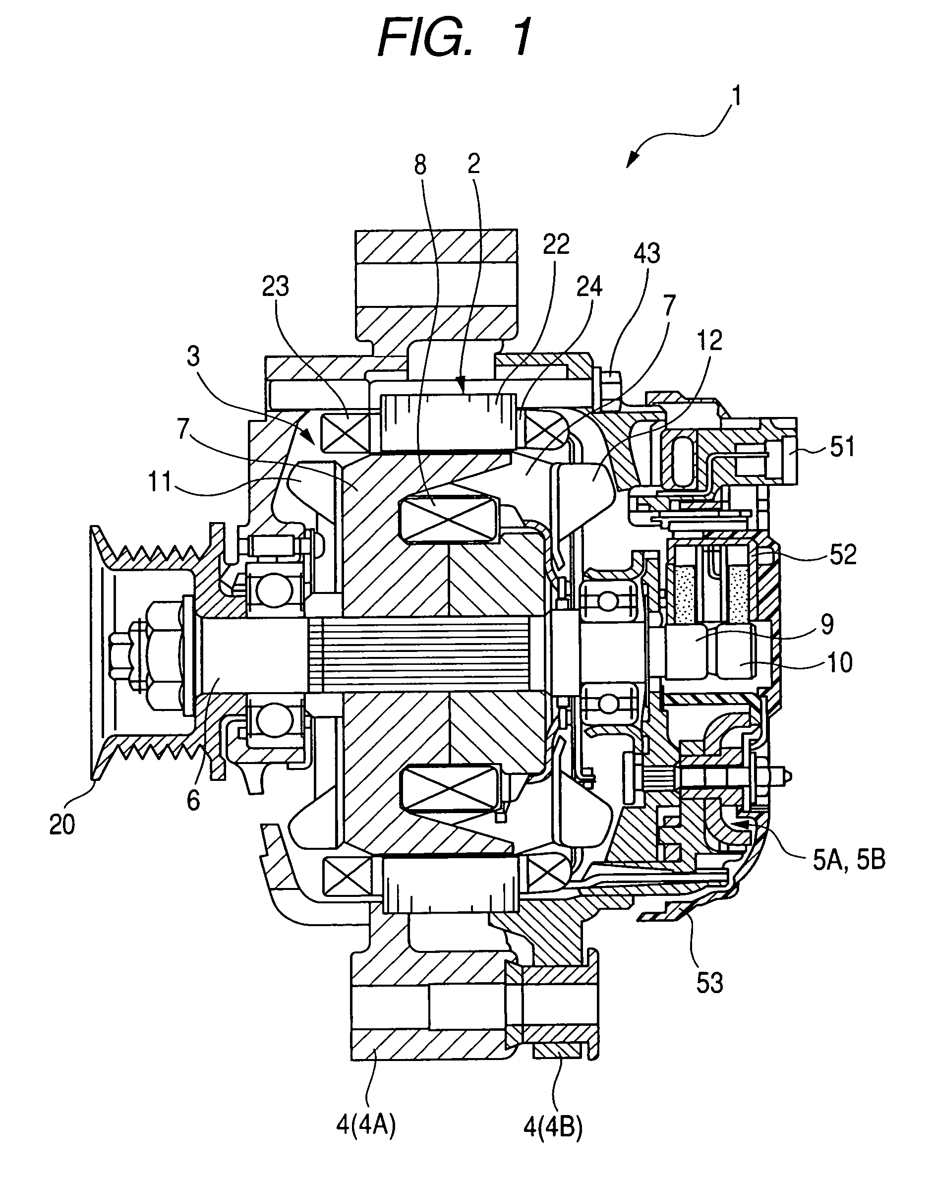 Vehicle-mounted alternator