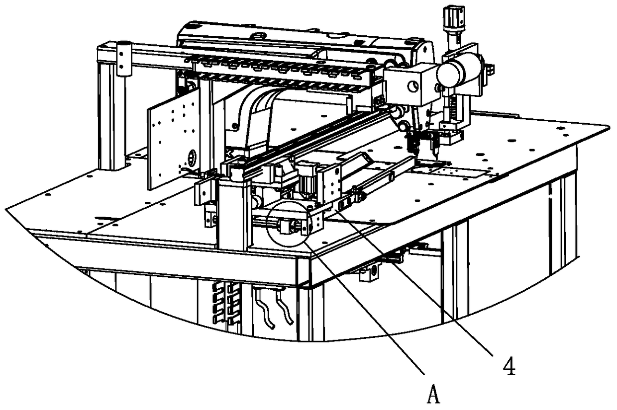 An automatic adjustment mechanism for the presser foot of a placket machine and its control method