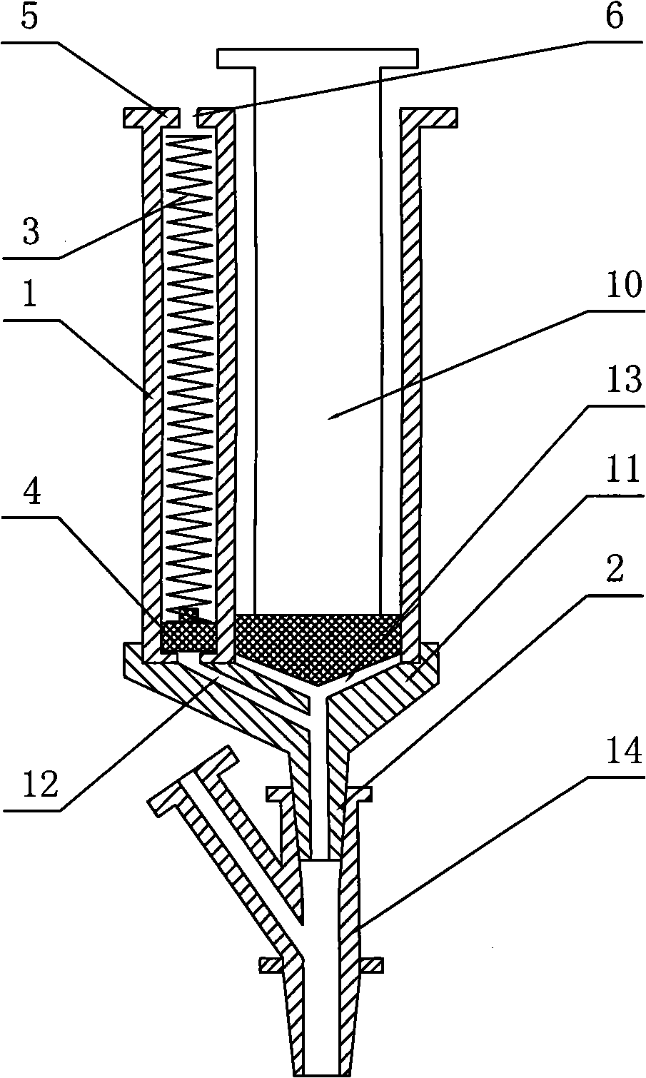 Device for deep venipuncture permanent needle capable of accurately recognizing artery and vein
