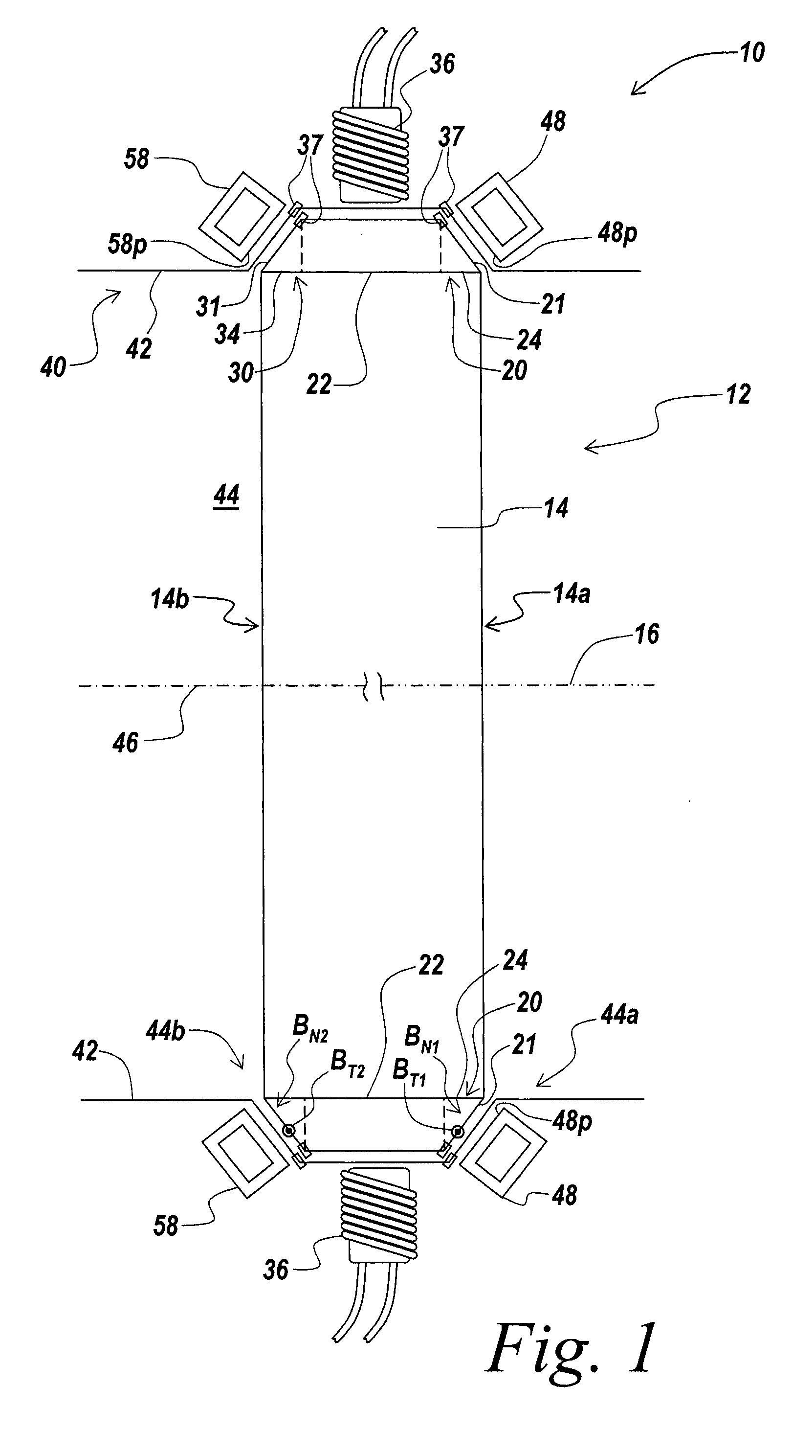 Rotational apparatus including a passive magnetic bearing