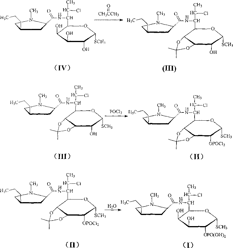 Novel route for clindamycin phosphate compounds