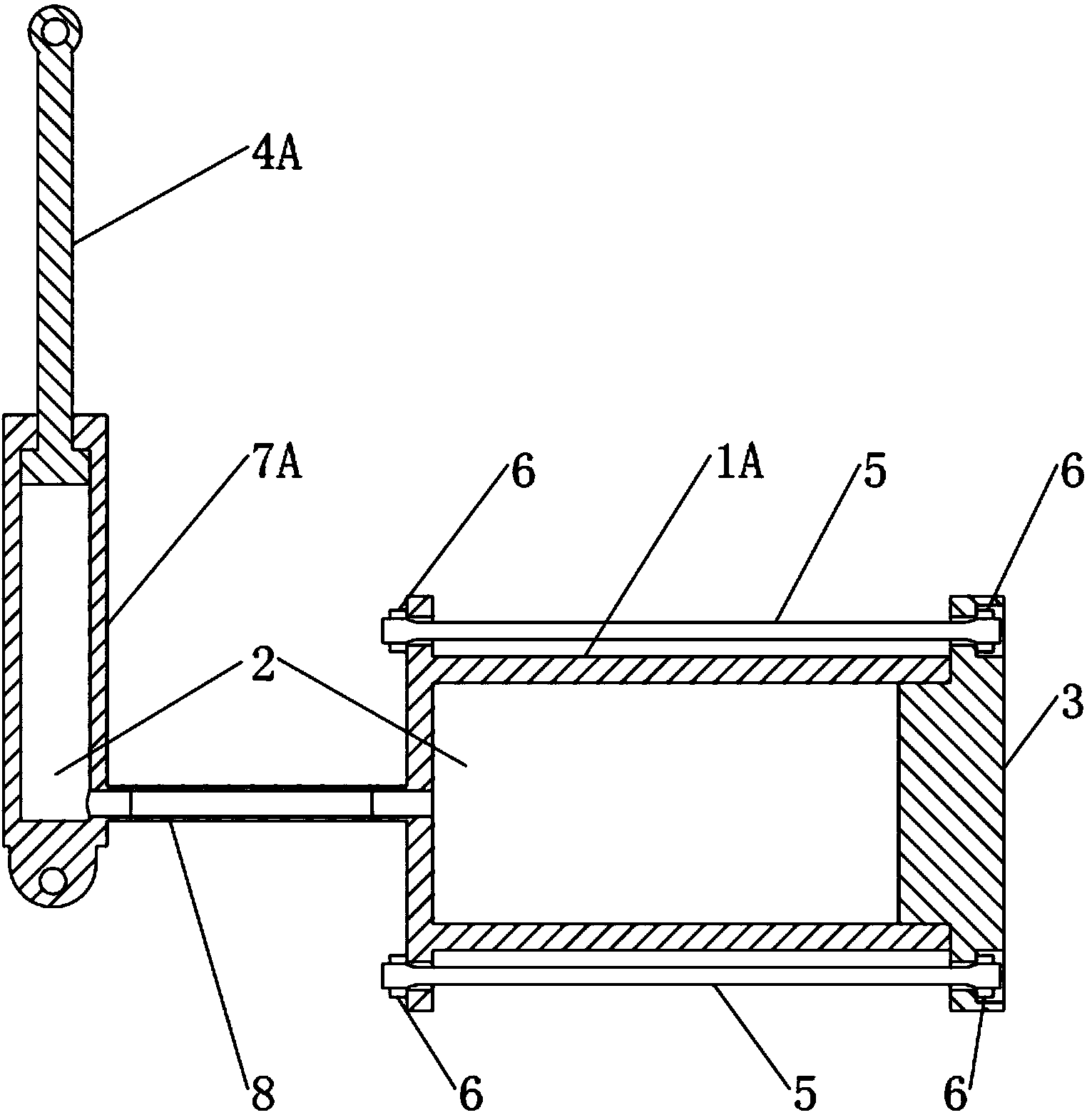 Hydraulic buffering device using shape memory alloy
