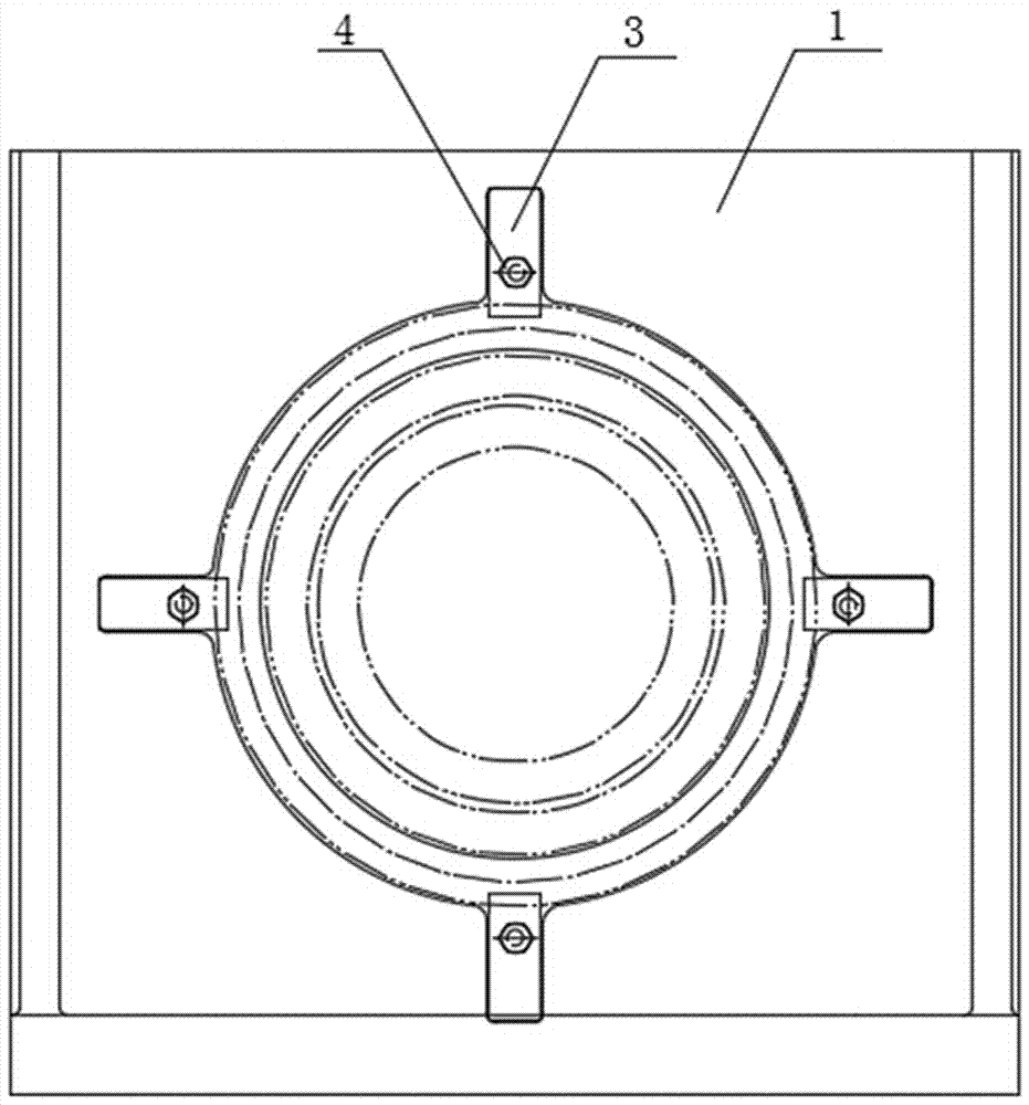 Machining method for ensuring coaxiality of spacing ring part