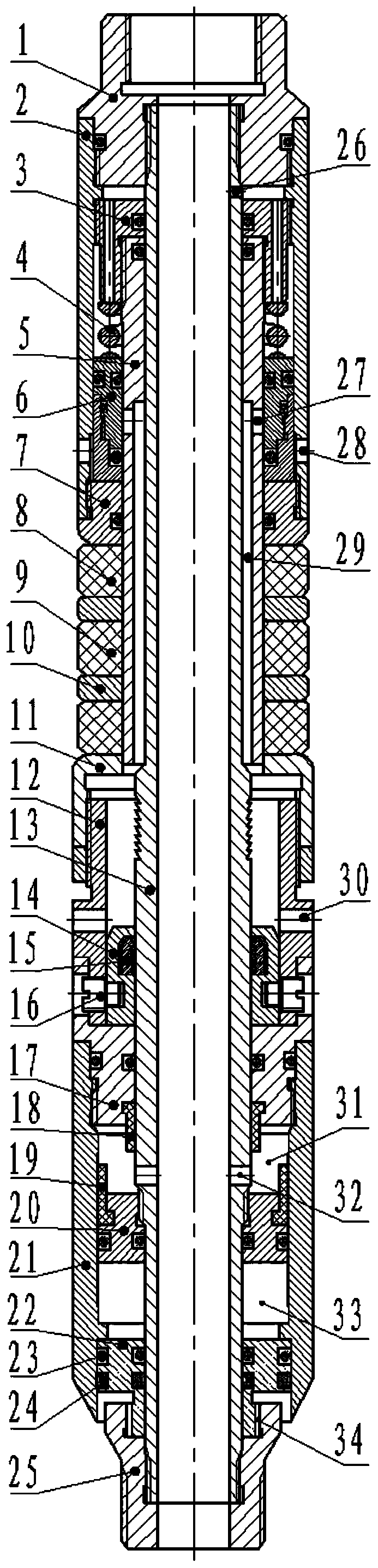 Self-expanding anti-scaling water injecting packer