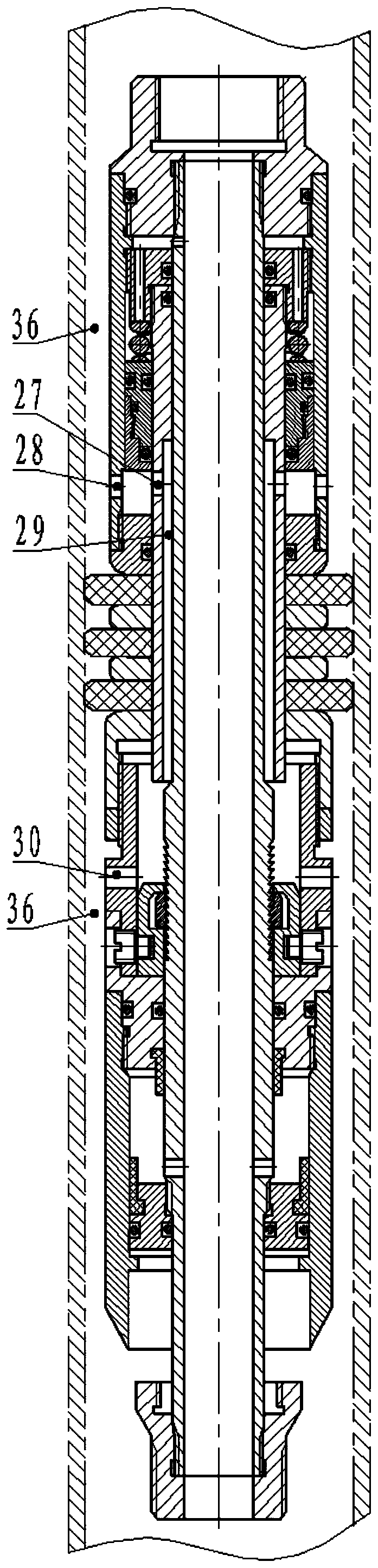 Self-expanding anti-scaling water injecting packer