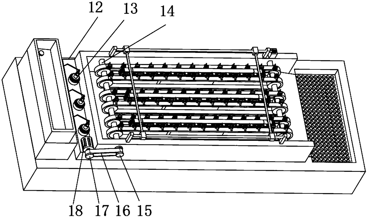 High-efficiency lobster washing device for food processing