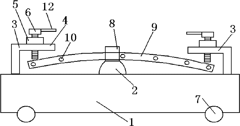 Device and method for preventing welding deformation of supporting burden