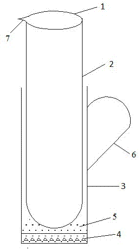 Bracket for placing test tube