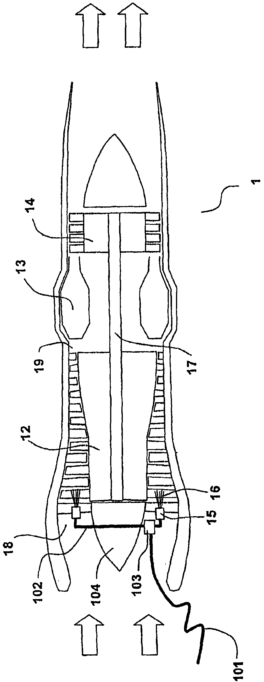 Method and equipment for cleaning turbofan gas turbine engine