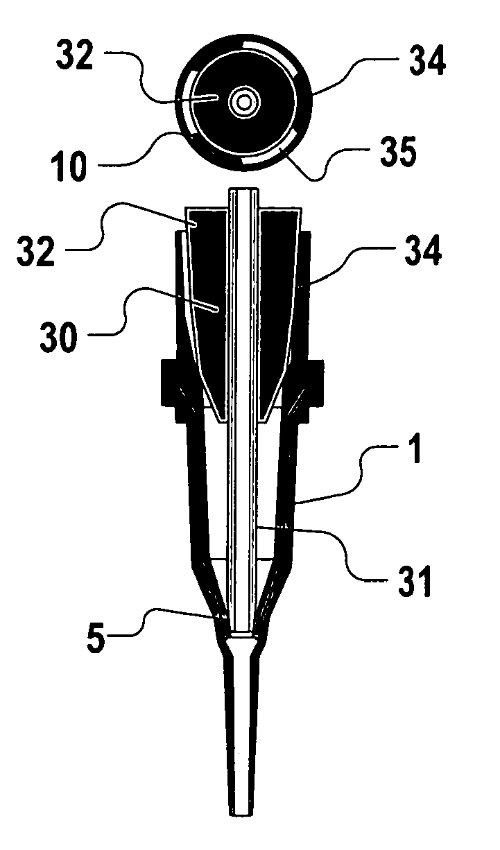 Automated liquid handling device and associated assay unit