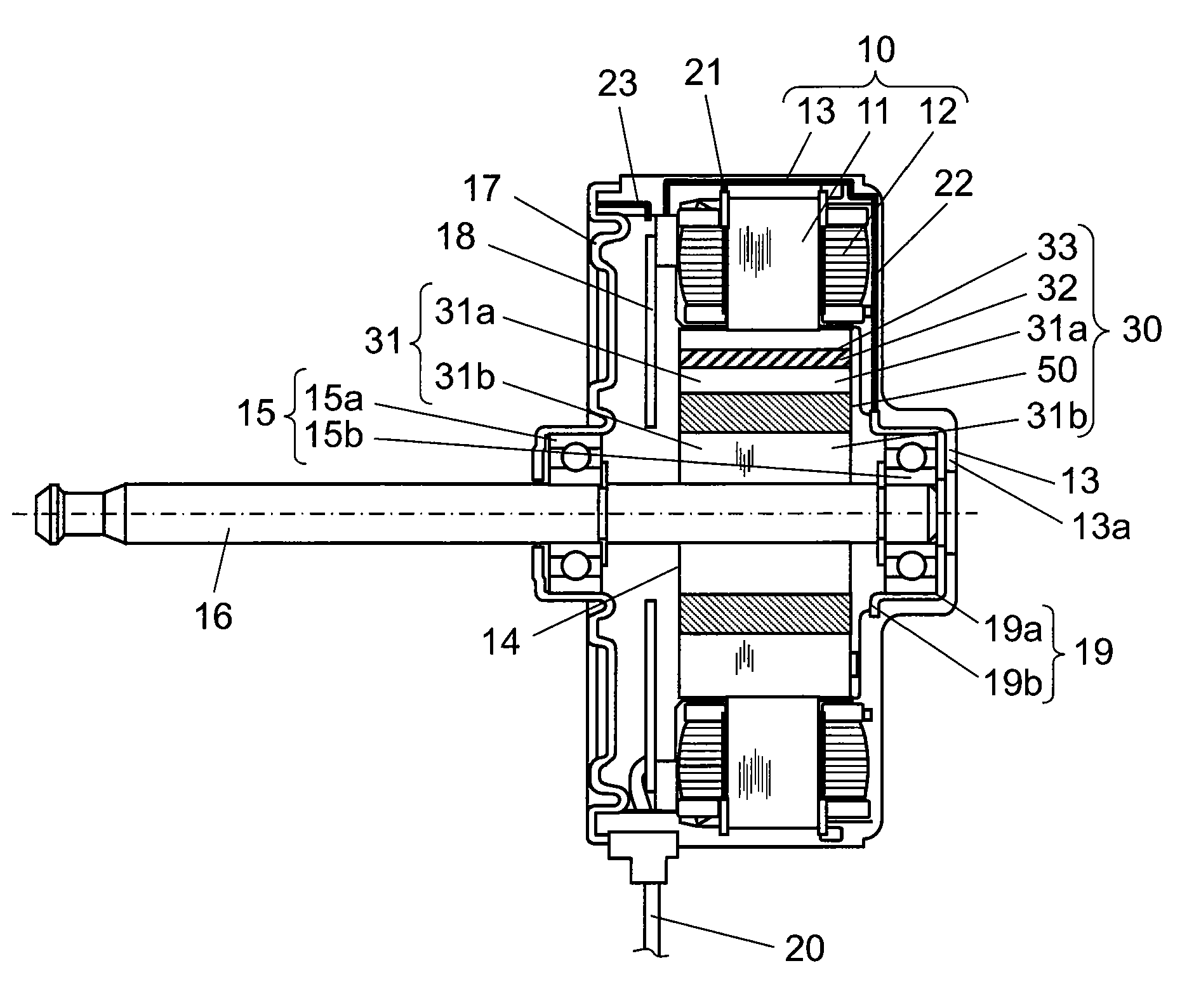Electric motor and electric device provided therewith