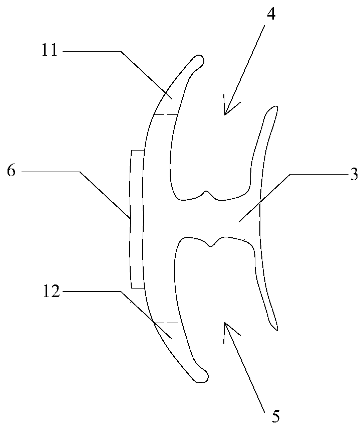 Tooth arrangement device, tooth arrangement box set as well as preparation method and application for tooth arrangement device