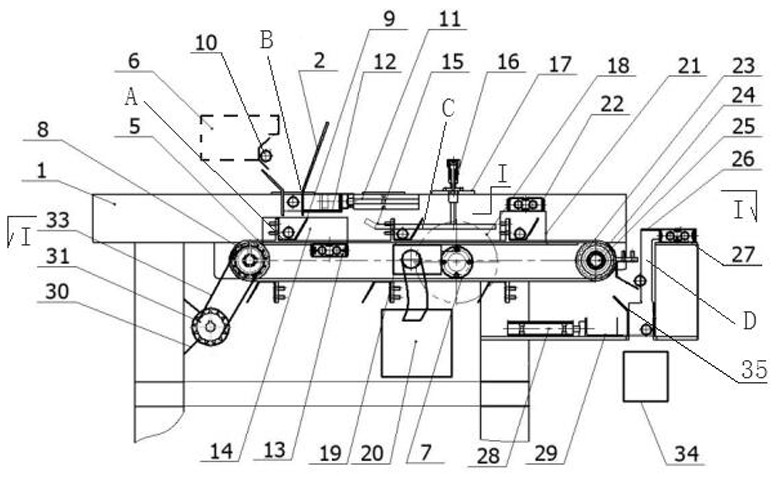 Fine dried noodle saw blade cutting device