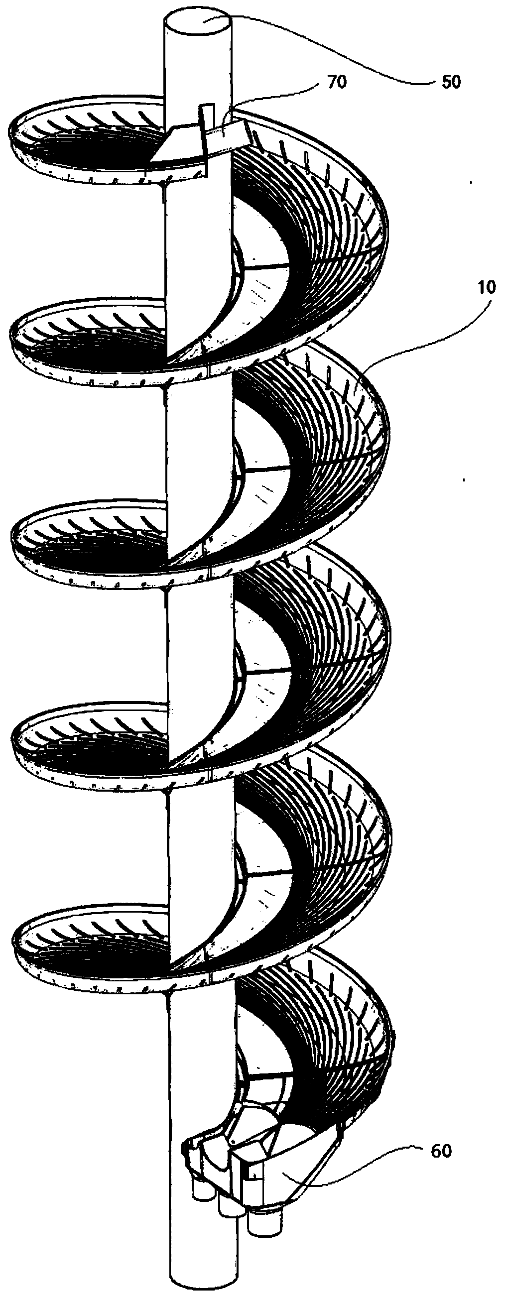 Beneficiation spiral chute