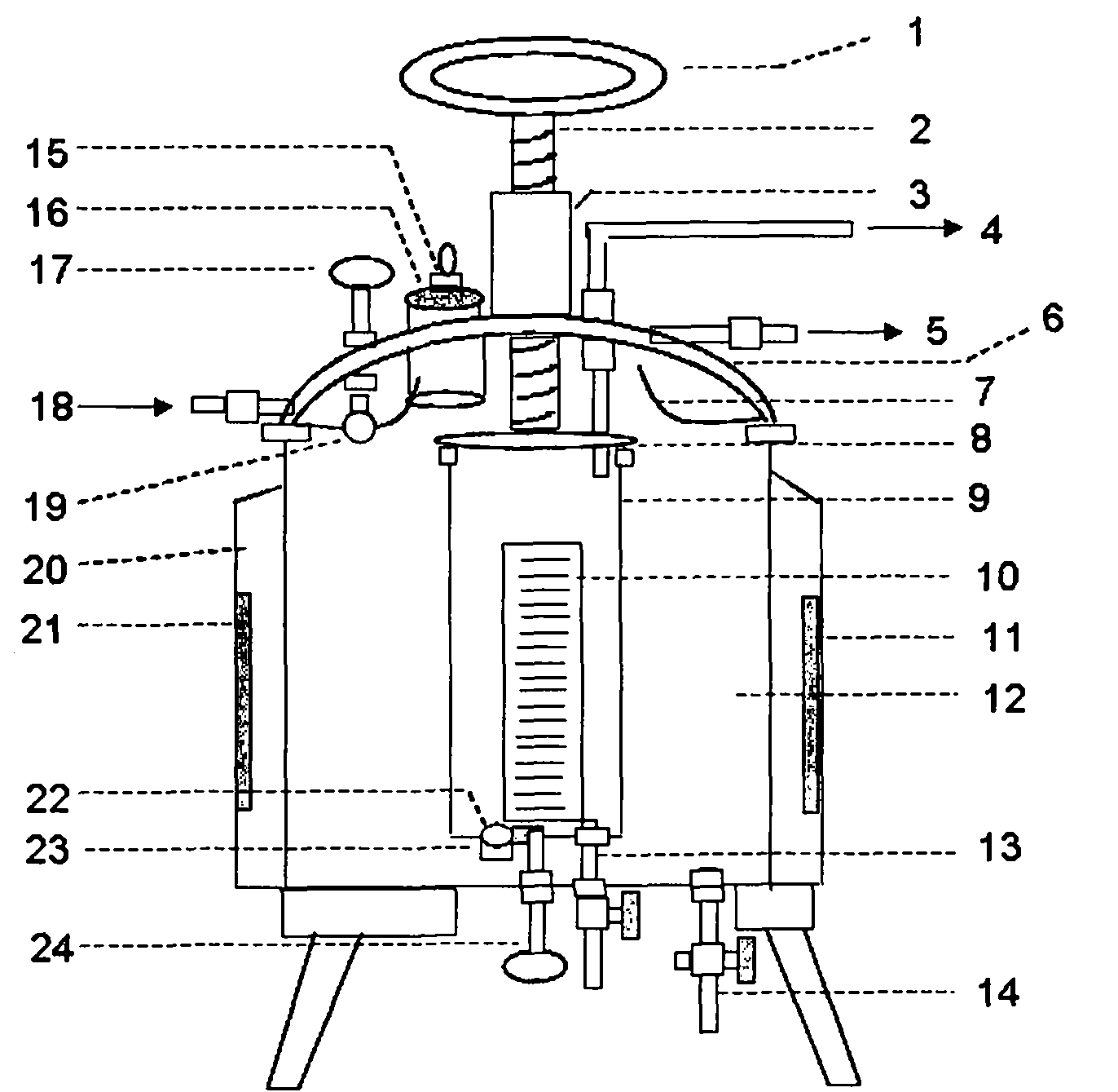 Common-pressure herb-decocting machine with internal vacuum condensing device and condensing cover