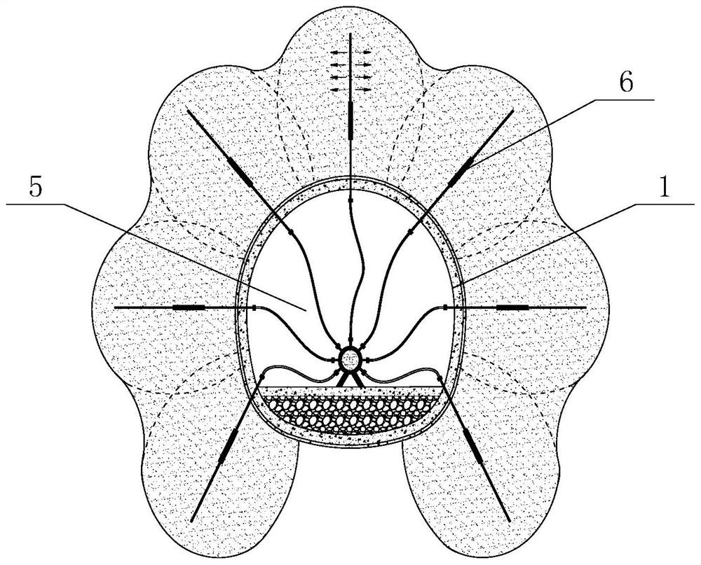 Broken type soft rock roadway supporting device and method based on concrete filled steel tube support