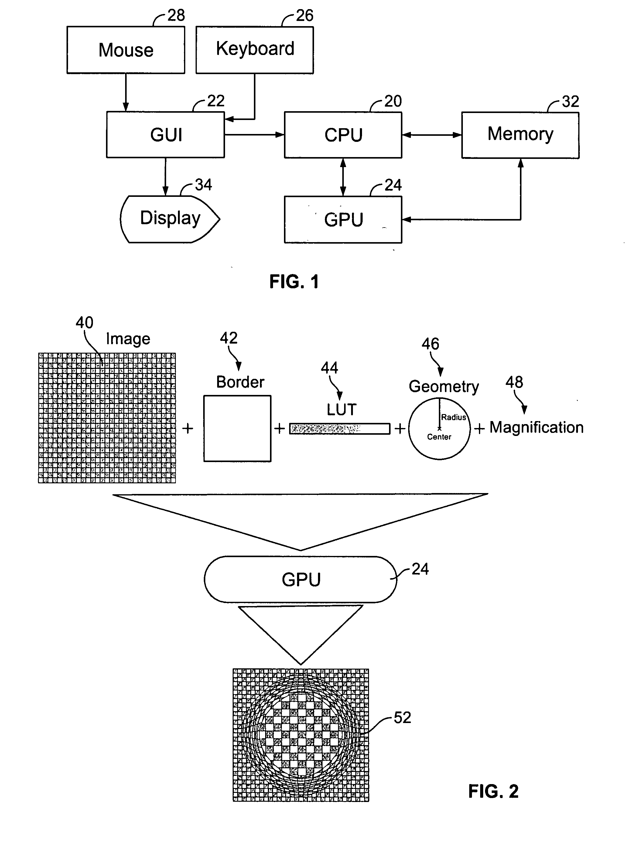 System and method for non-linear magnification of images