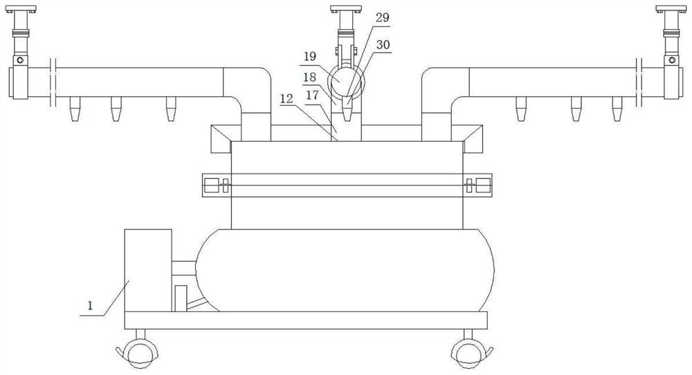 Environmental protection, non-toxic and residue-free method and device for treating harmful bacteria in livestock and poultry breeding environment