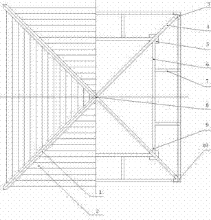 Method for building pavilion by plastic wood profiles instead of wooden materials