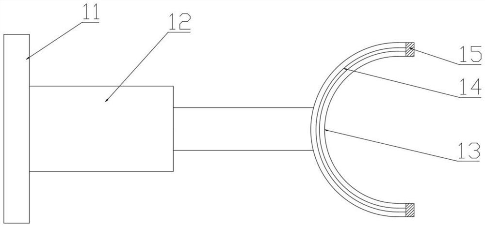 A high-efficiency spraying and drying device for automobile wheel hub spraying