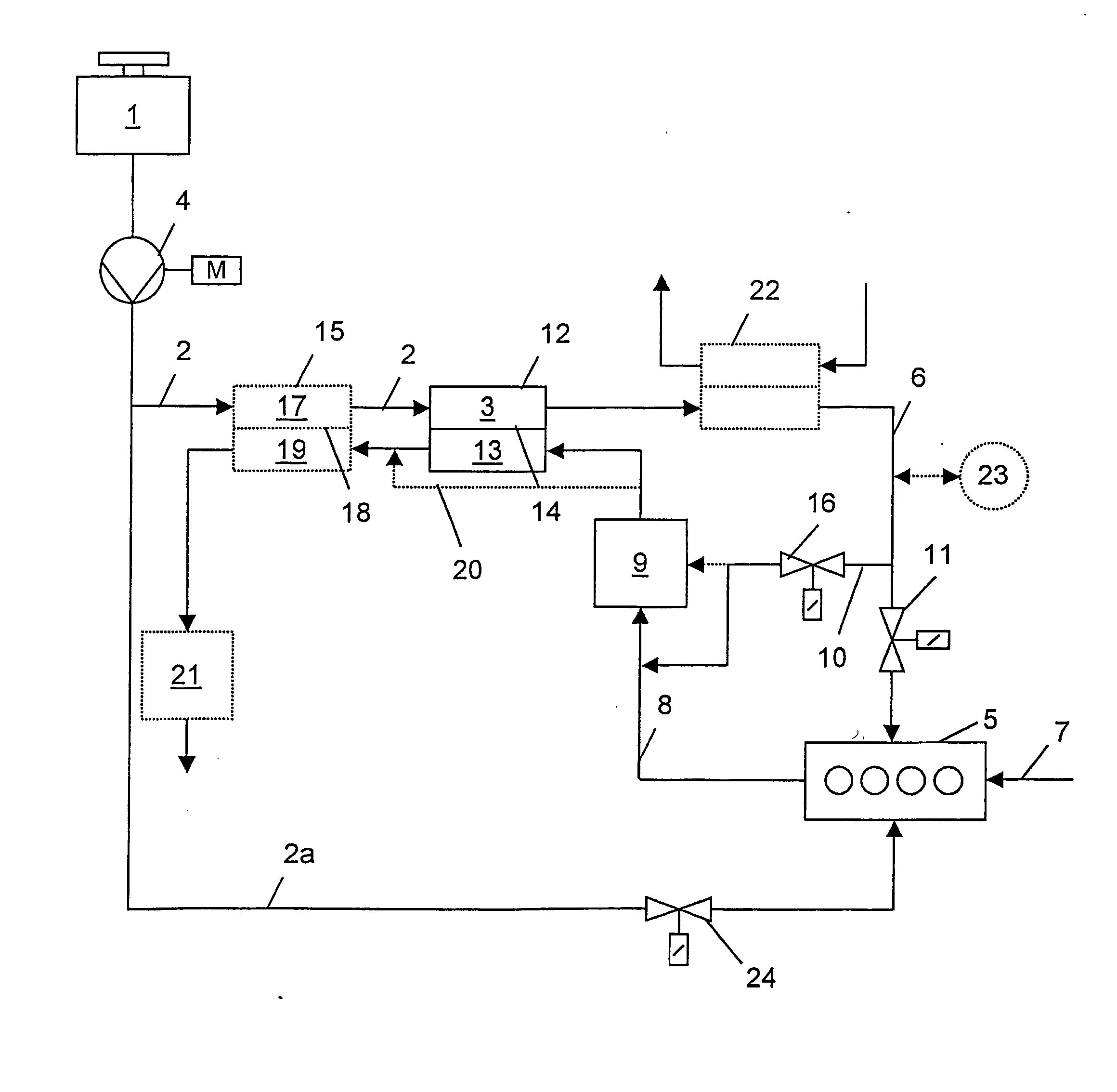 Internal combustion engine fuel supply system