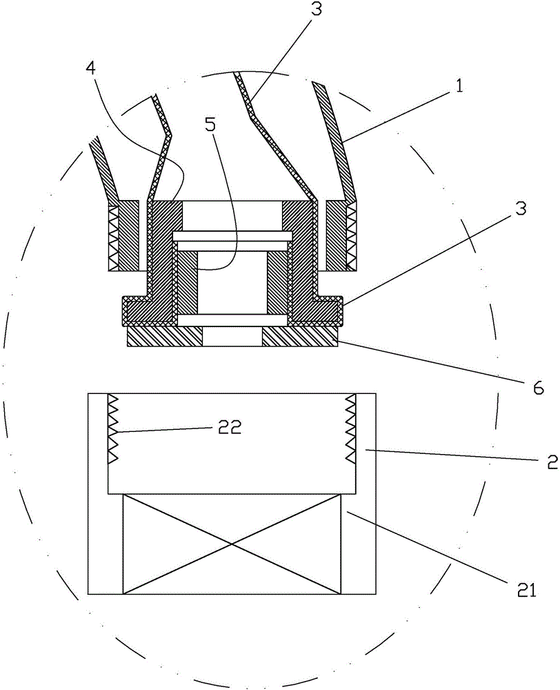 Method for embedding thermal shrinkage film in water discharge bent pipe