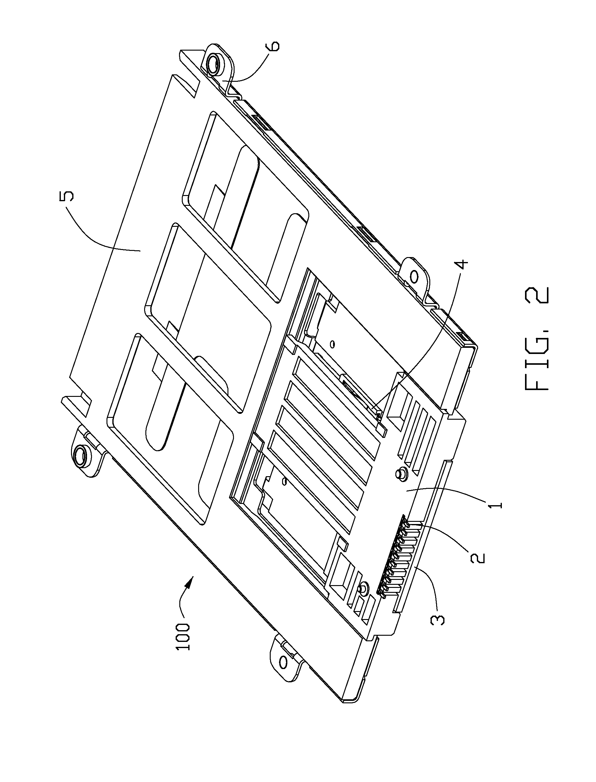Electrical card connector with improved contacts arrangement