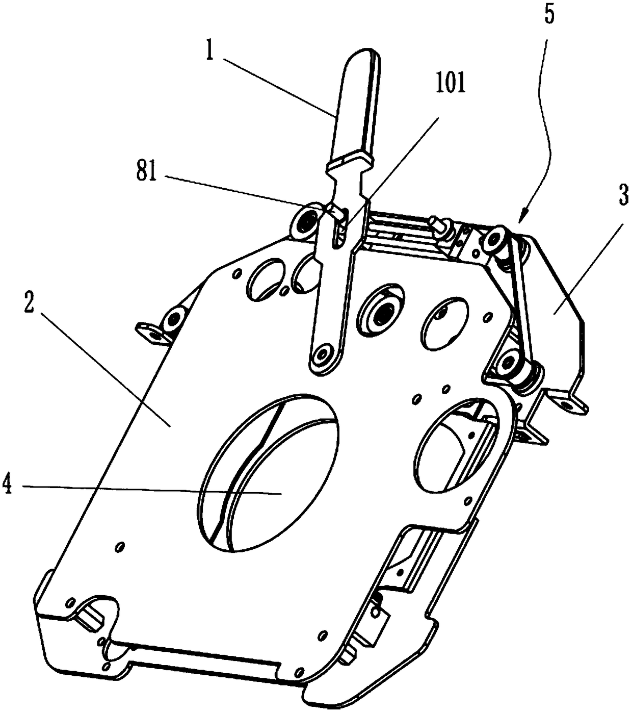 Stage lamp color mixing device