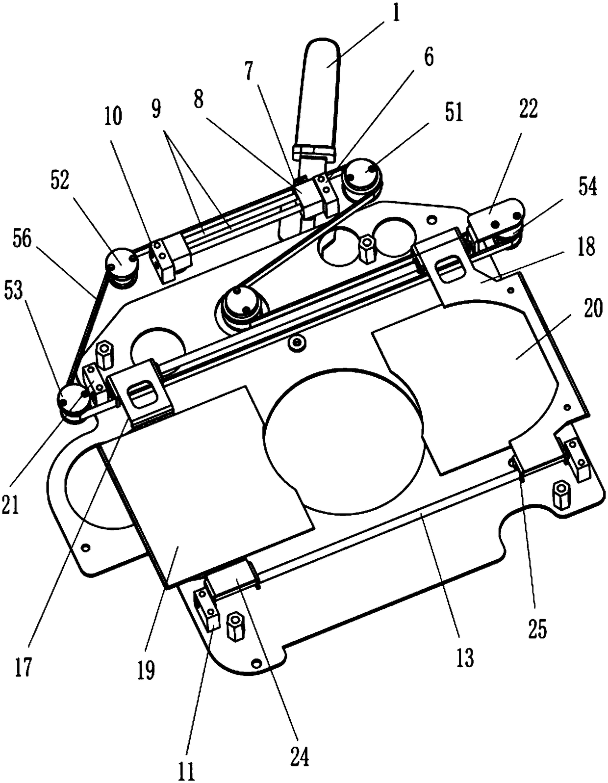 Stage lamp color mixing device