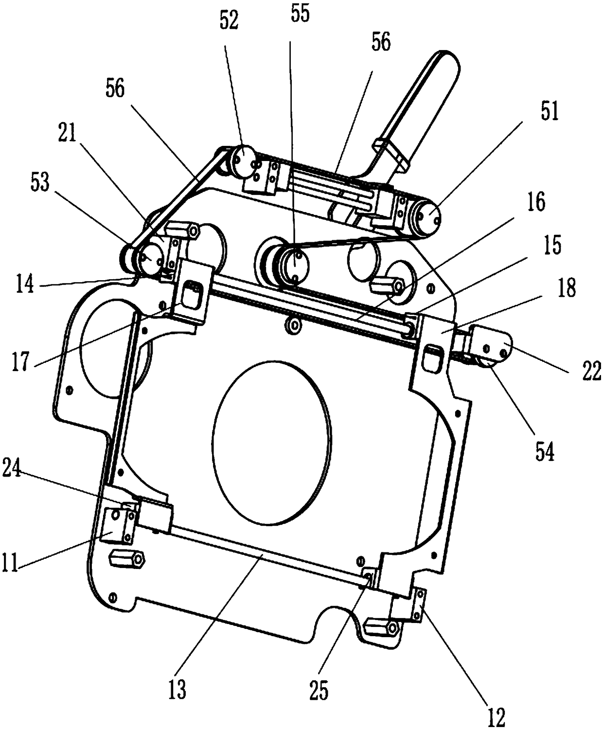 Stage lamp color mixing device