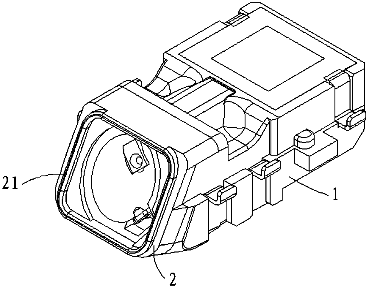 Earphone connector and its preparation method, mobile terminal with the earphone connector