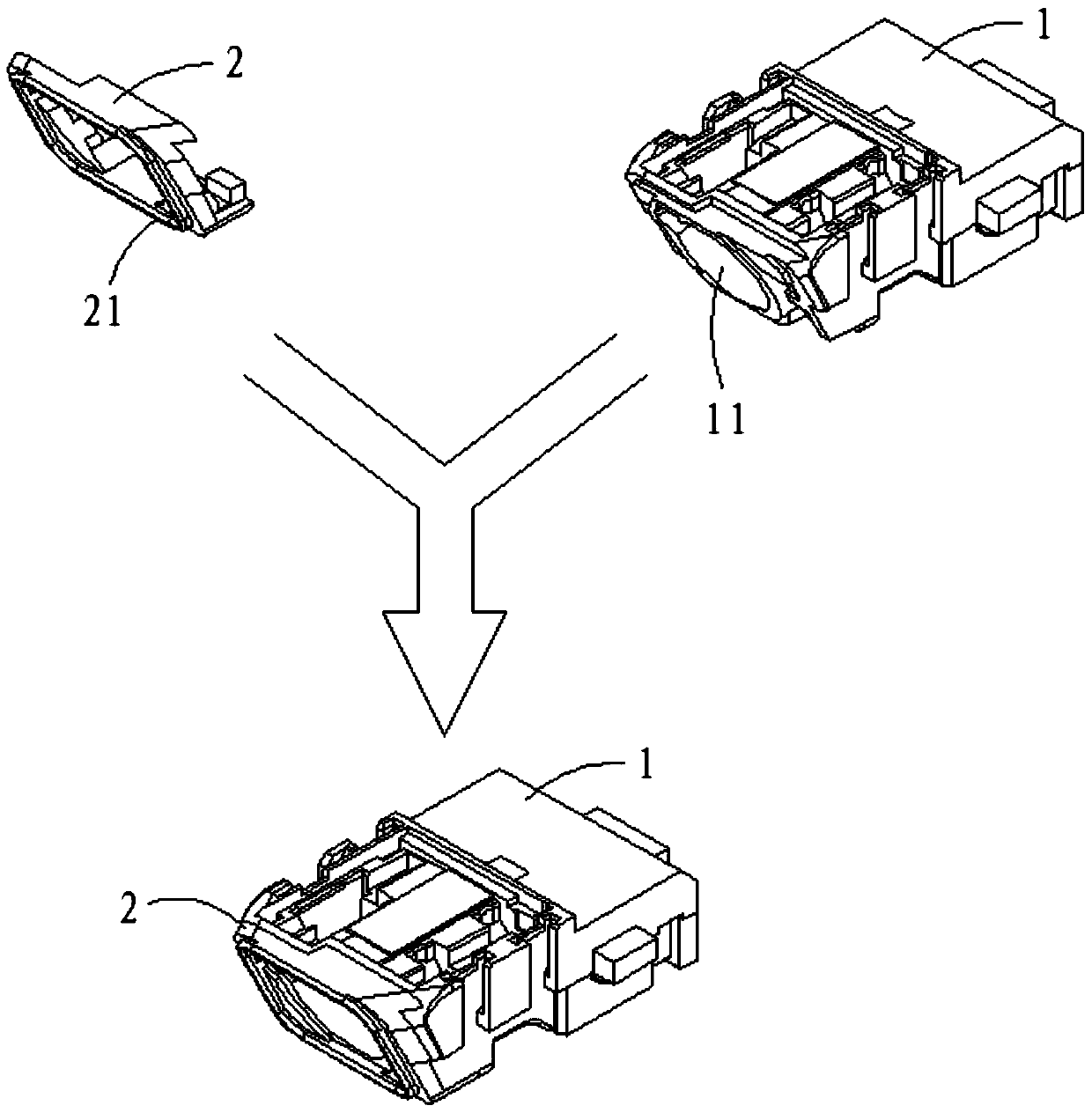 Earphone connector and its preparation method, mobile terminal with the earphone connector