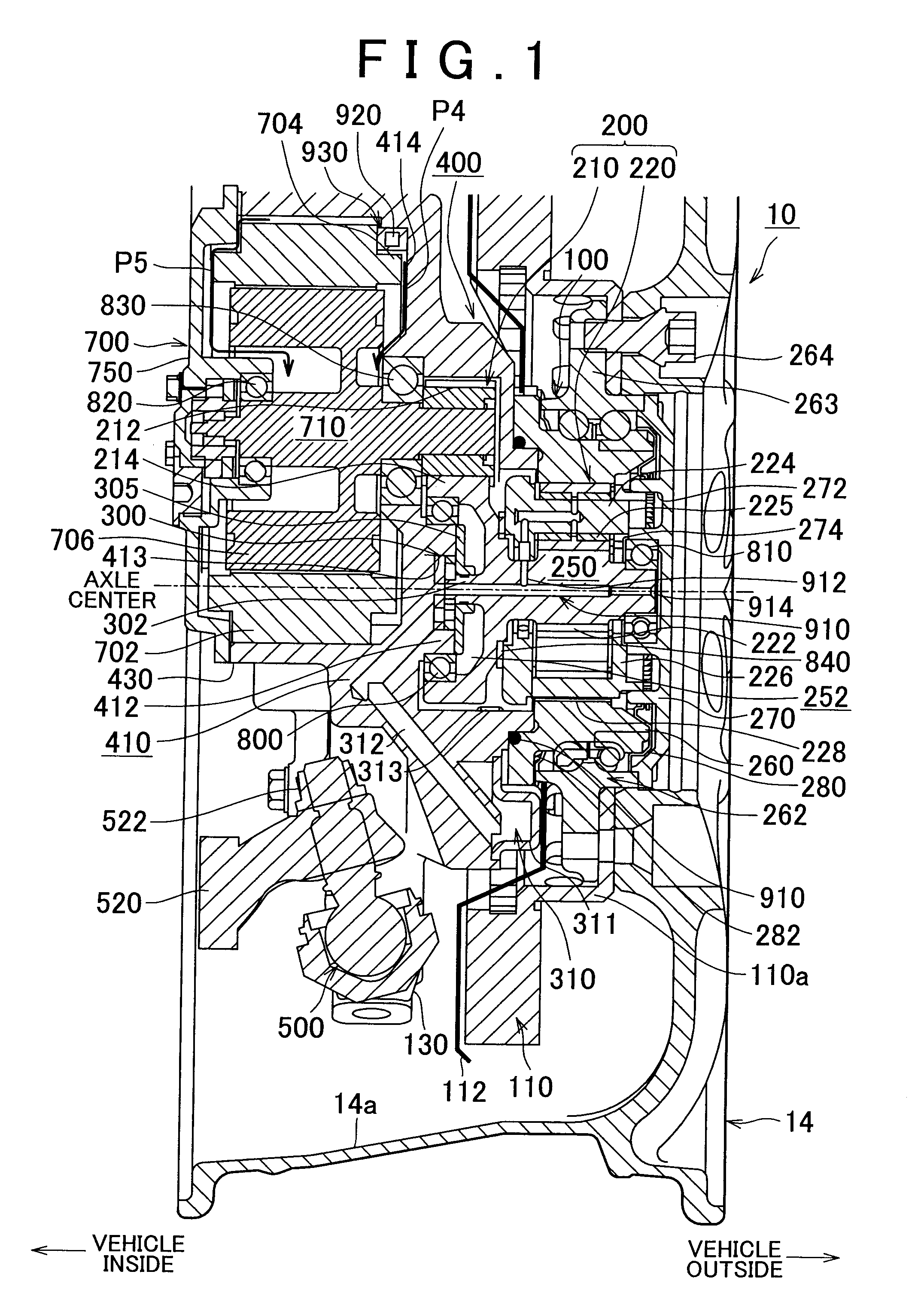 Wheel assembly with in-wheel motor