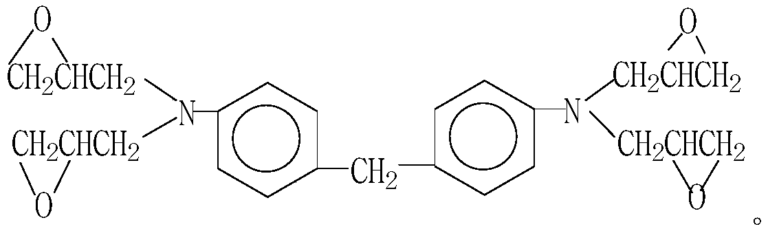 Phthalimide glycidyl ester epoxy resin and preparation method thereof