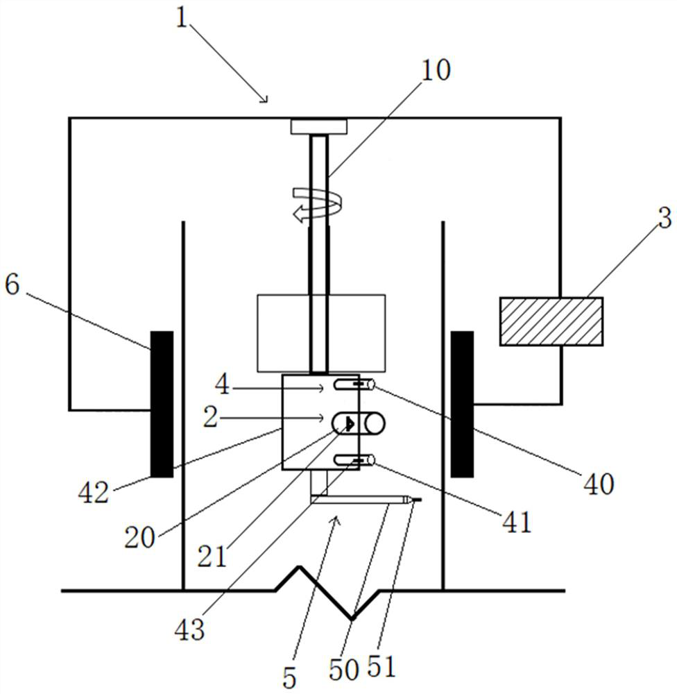 A device and method for online repair of quartz muffle tube